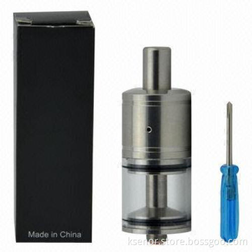 Rebuildable Pulse Clearomizer with 2mm Filler Hole, Dual-coil Configuration